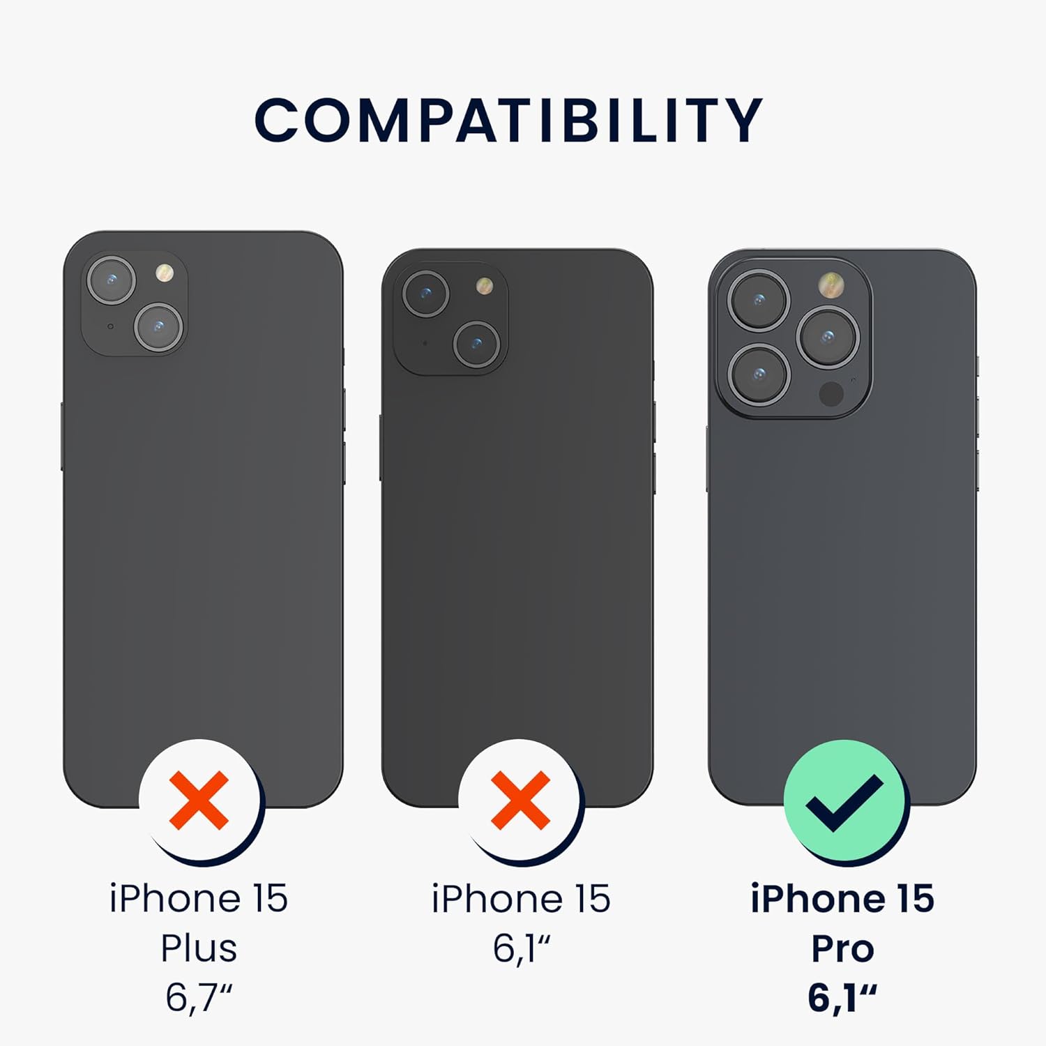 KW iPhone 15 Pro Θήκη Σιλικόνης Rubberized TPU - Caribbean Blue