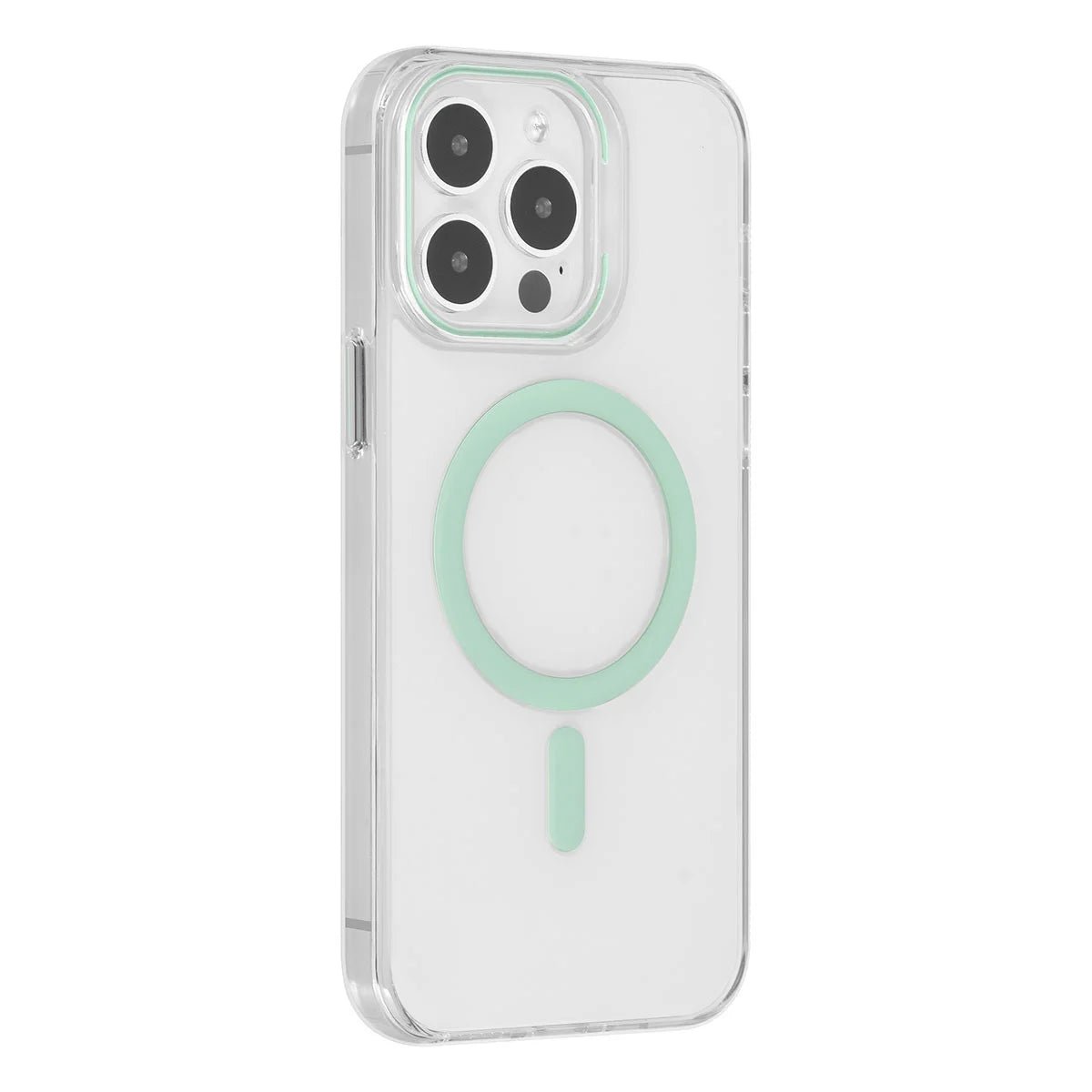 Tuniq iPhone 15 Pro Max - MagSafe Σκληρή Θήκη με Πλαίσιο Σιλικόνης - Διάφανη / Πράσινη