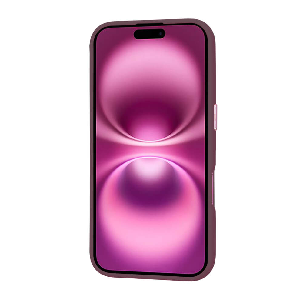 Techsuit iPhone 16 Plus - HaloFrost Series MagSafe - Σκληρή Θήκη με Πλαίσιο Σιλικόνης - Bordeaux