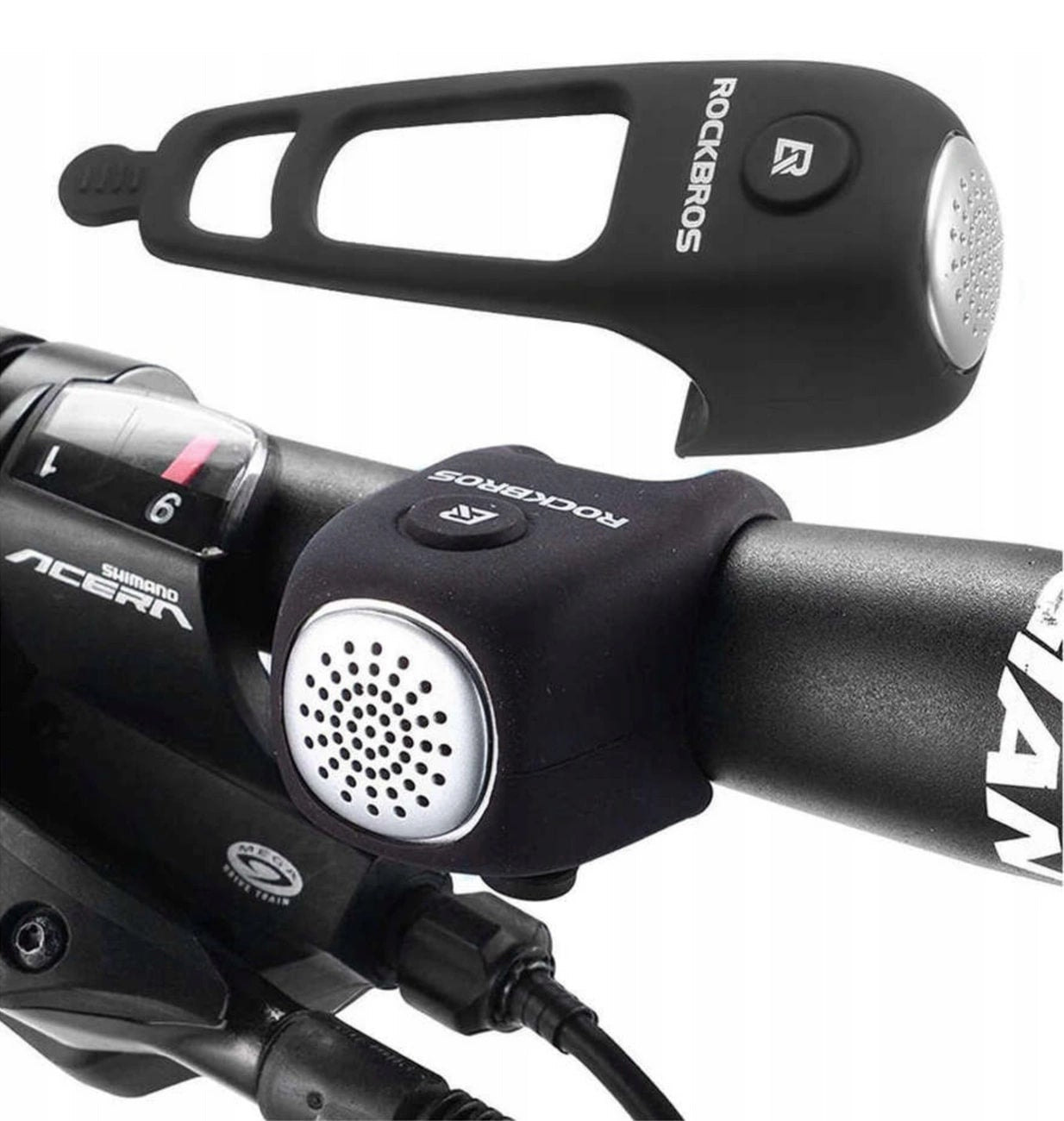 Rockbros Ηλεκτρικό Κουδούνι Ποδηλάτου - Black - CB1709BK