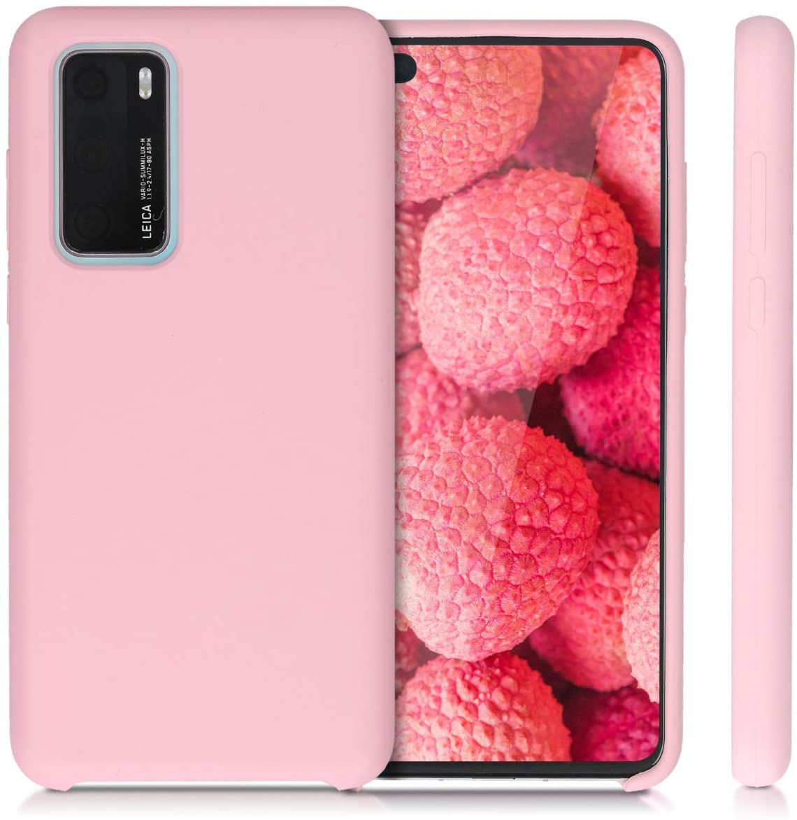 KW Huawei P40 Θήκη Σιλικόνης Rubber TPU - Rose Gold Matte - 52291.89
