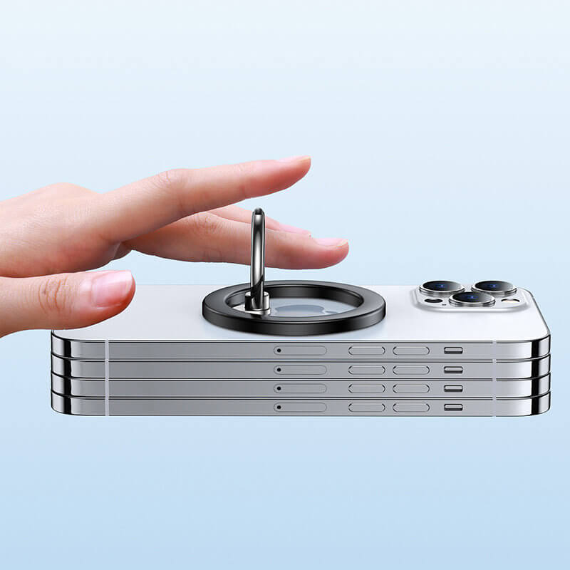 Joyroom Magnetic Ring Holder - Μαγνητικό Δαχτυλίδι Συγκράτησης Κινητού - Βάση Στήριξης - Black - JR - Mag - M2