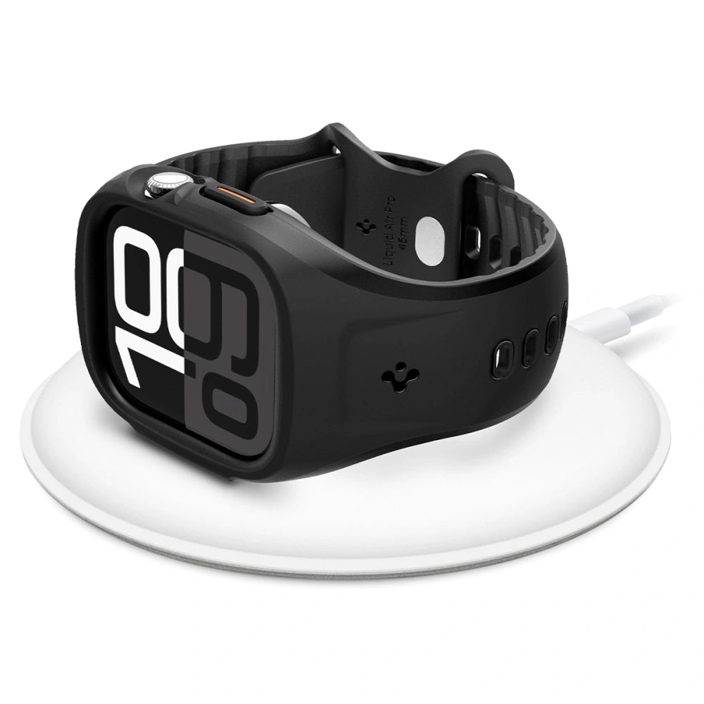 Spigen Λουράκι Apple Watch 10/11 - 46mm με Θήκη Προστασίας - Liquid Air Pro - Matte Black