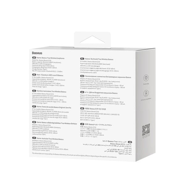 Baseus Bowie EZ10 TWS Bluetooth 5.3 - Ασύρματα ακουστικά για Κλήσεις / Μουσική - Black - A00054300116 - Z1