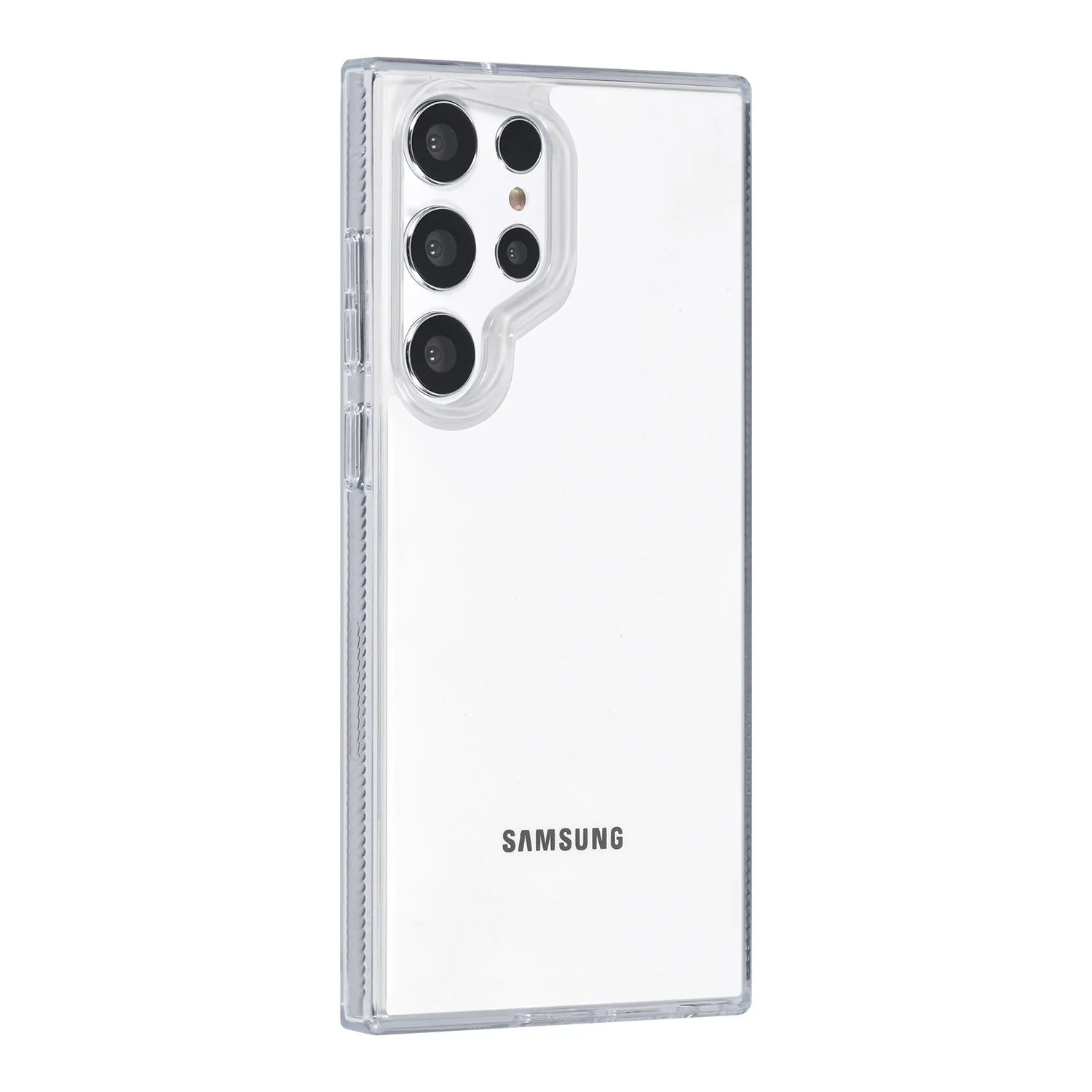 Tuniq Samsung Galaxy S24 Ultra - Σκληρή Θήκη με Πλαίσιο Σιλικόνης - Ημιδιάφανο Λευκό / Διάφανο