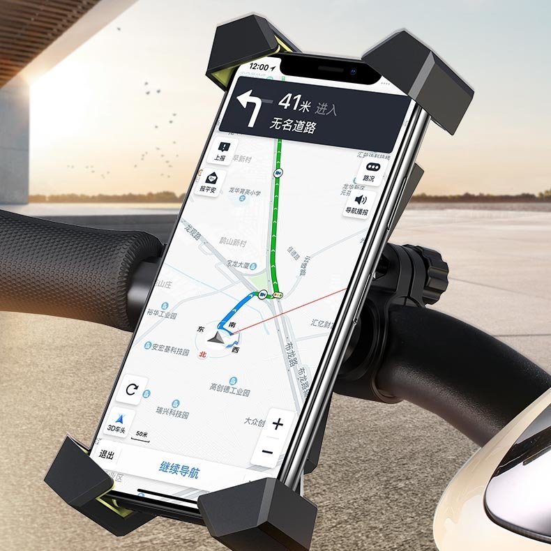 Ugreen 60989 Bike Mount Universal Βάση Κινητού για Ποδήλατο - Black