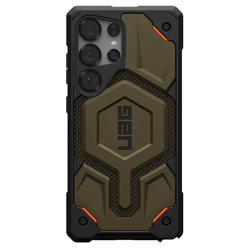 UAG Samsung Galaxy S25 Ultra Monarch Pro Series Σκληρή Θήκη με MagSafe - Kevlar Element Green