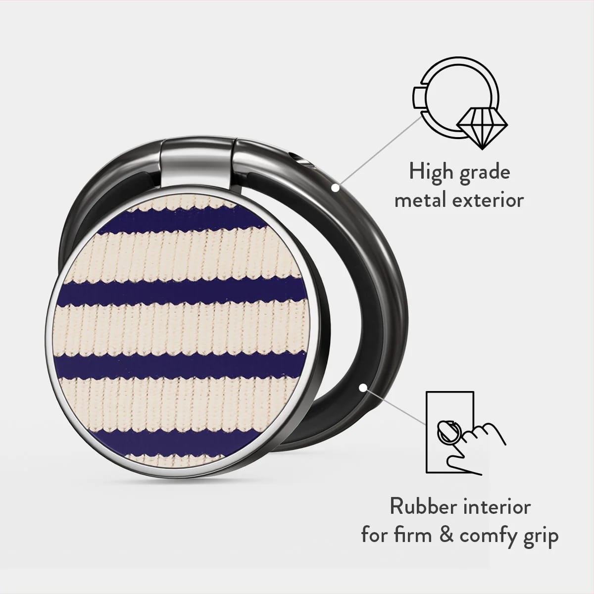 Burga Ring Holder - Δαχτυλίδι Συγκράτησης Κινητού - Βάση Στήριξης - Gunmetal - Old Money