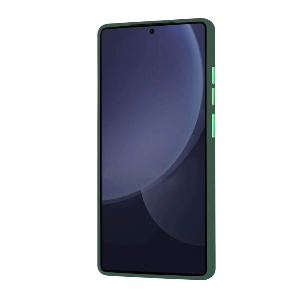 Techsuit Samsung Galaxy S25 Ultra - HaloFrost MagSafe Series - Σκληρή Θήκη με Πλαίσιο Σιλικόνης - Midnight Green