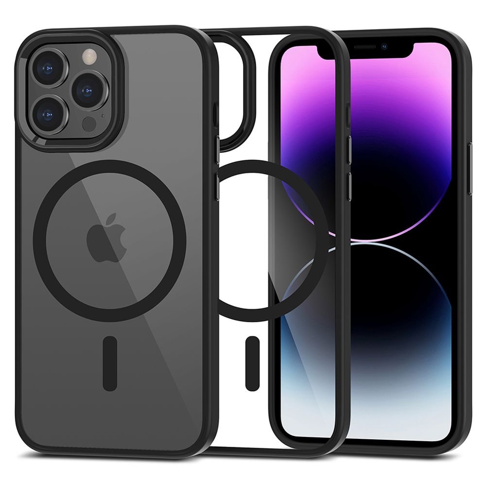 Tech - Protect iPhone 13 Pro Max MagMat Σκληρή Θήκη με Πλαίσιο Σιλικόνης και MagSafe - Black / Διάφανη