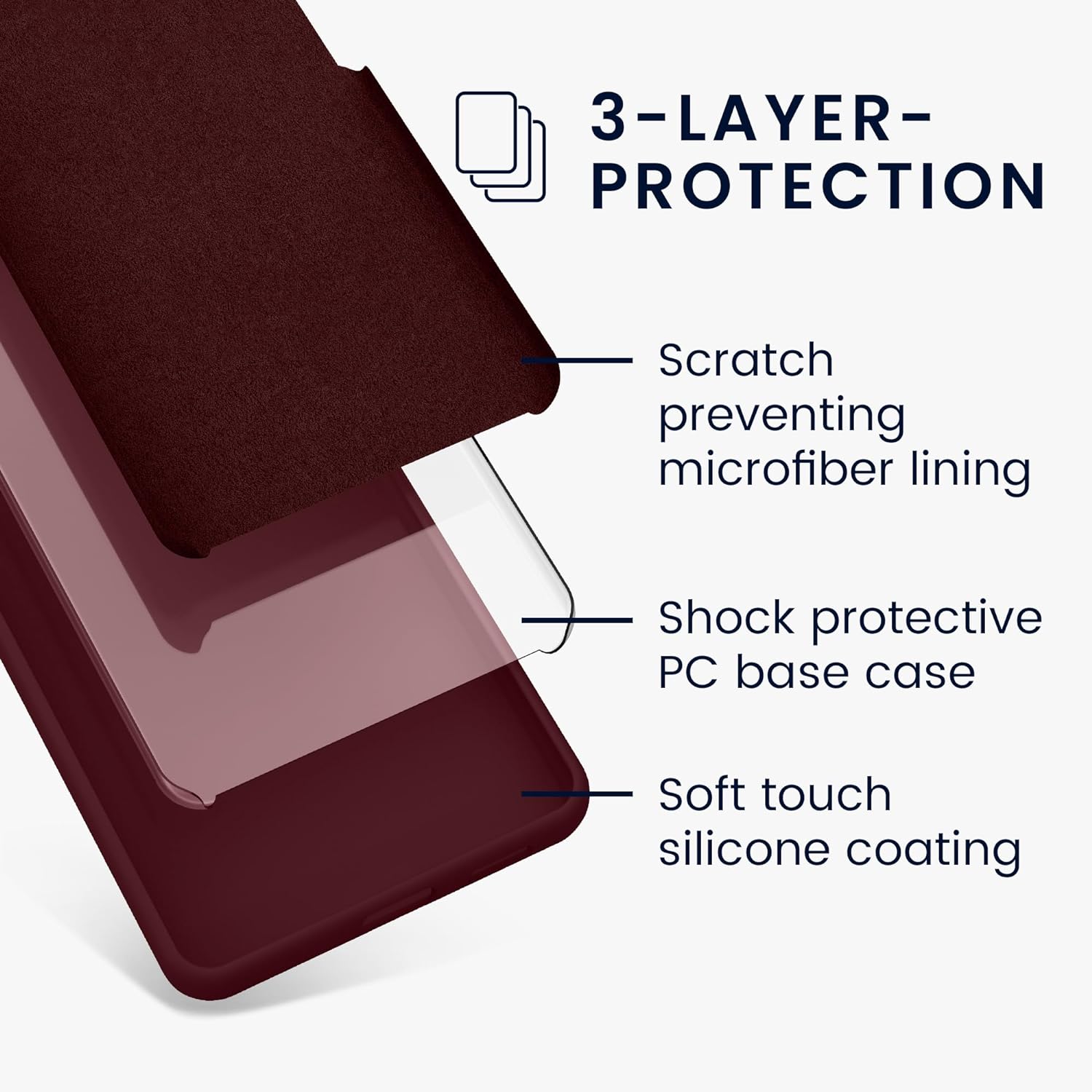 KW Xiaomi Redmi Note 13 Pro+ 5G Θήκη Σιλικόνης Rubberized TPU - Bordeaux Purple