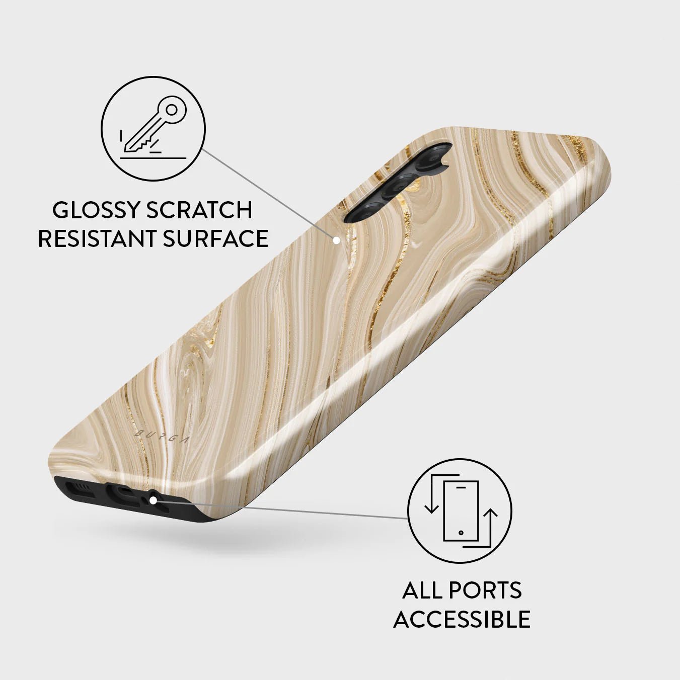 Burga Samsung Galaxy A25 5G Fashion Tough Σκληρή Θήκη - Full Glam