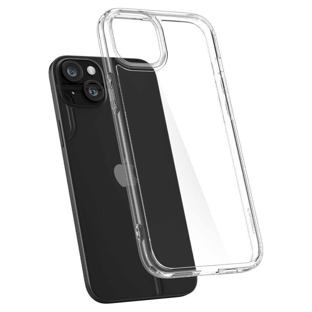 Spigen iPhone 15 Ultra Hybrid Σκληρή Θήκη με Πλαίσιο Σιλικόνης - Crystal Clear
