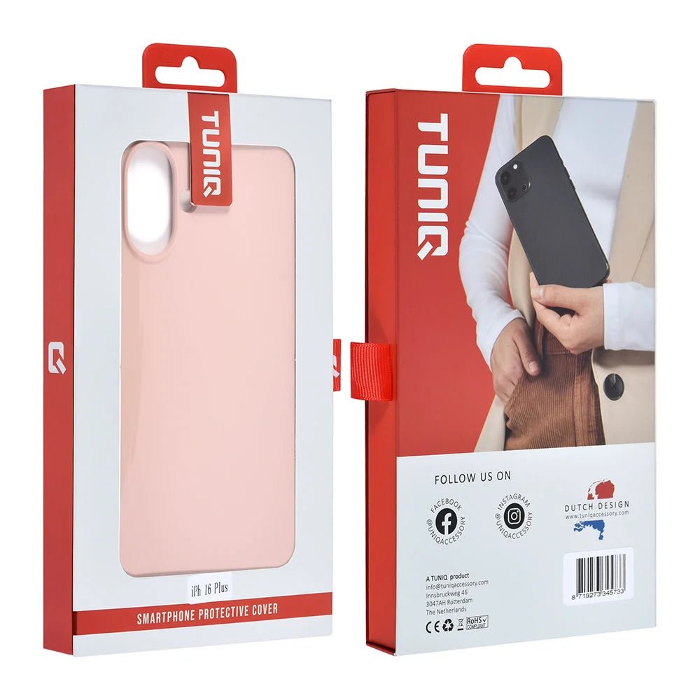 Tuniq iPhone 16 Plus Premium Liquid Silicone Θήκη Σιλικόνης - Pink