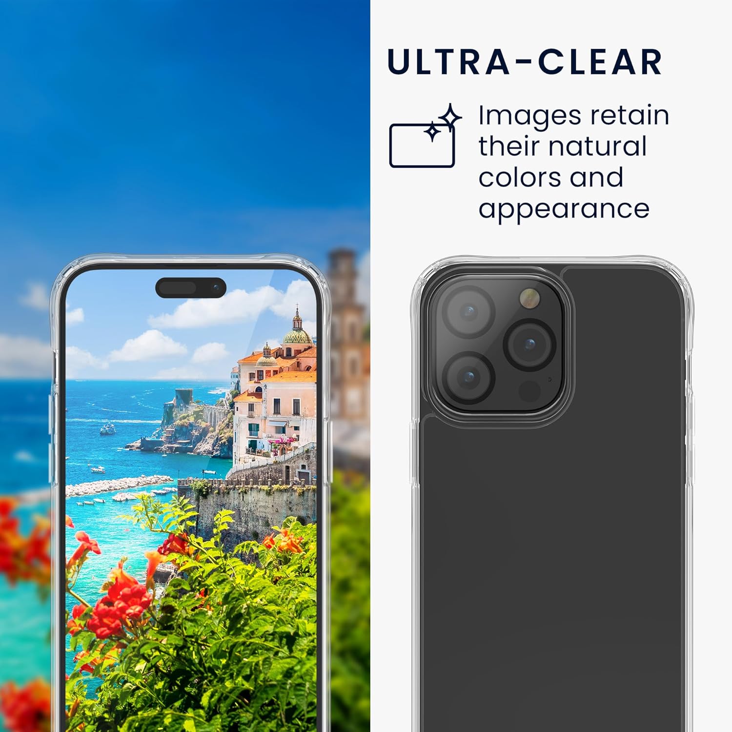 KW iPhone 15 Pro Max Σετ με 1 Θήκη, 2 Αντιχαρακτικά Γυαλιά Οθόνης και 2 Αντιχαρακτικά Γυαλιά για την Κάμερα - Διάφανα - 62028.03