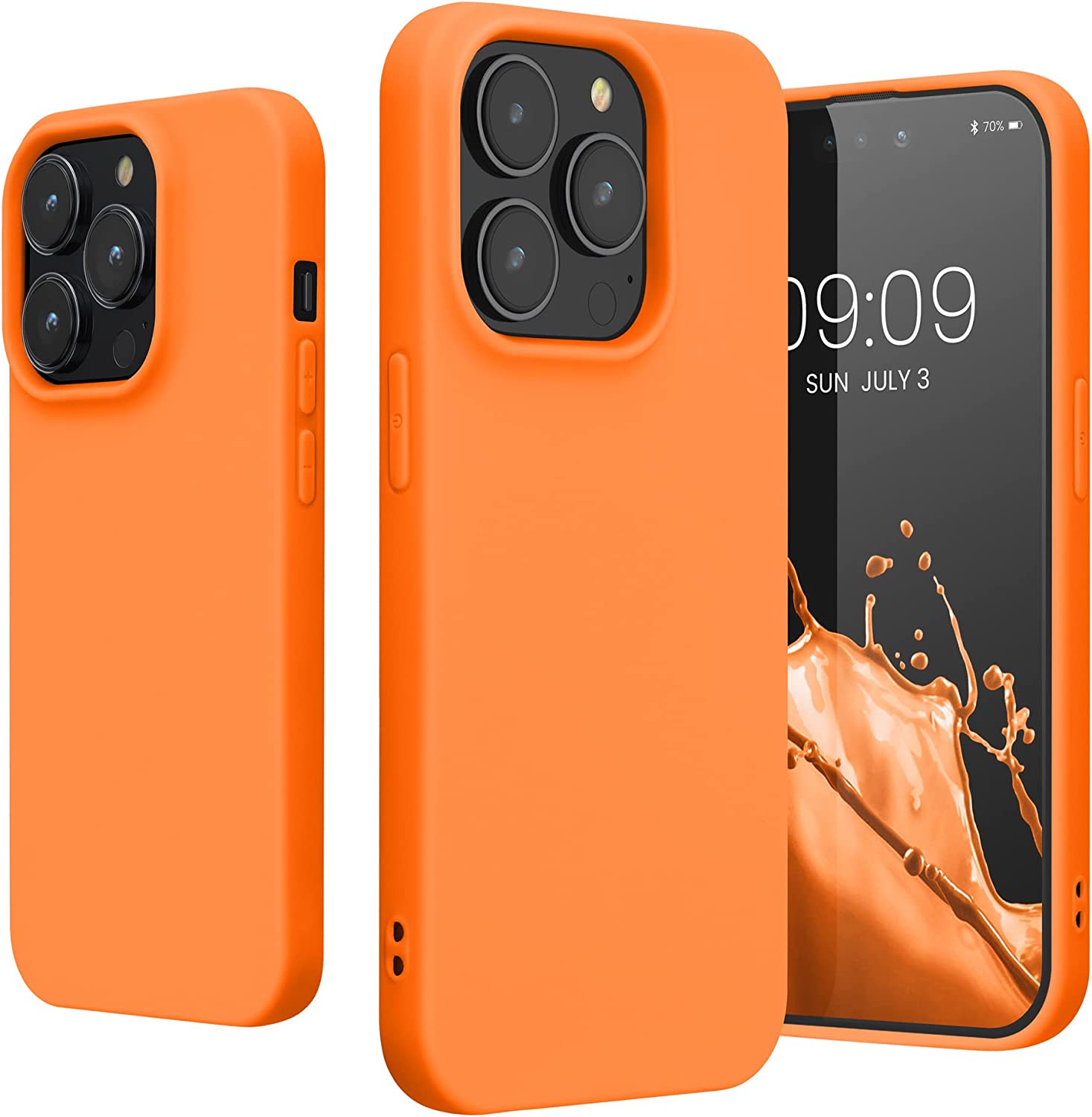 KW iPhone 14 Pro Λεπτή Θήκη Σιλικόνης TPU - Fruity Orange - 59077.150