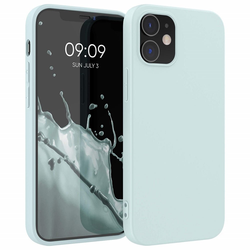 KW iPhone 12 / iPhone 12 Pro Θήκη Σιλικόνης TPU - Frosty Mint - 53938.200