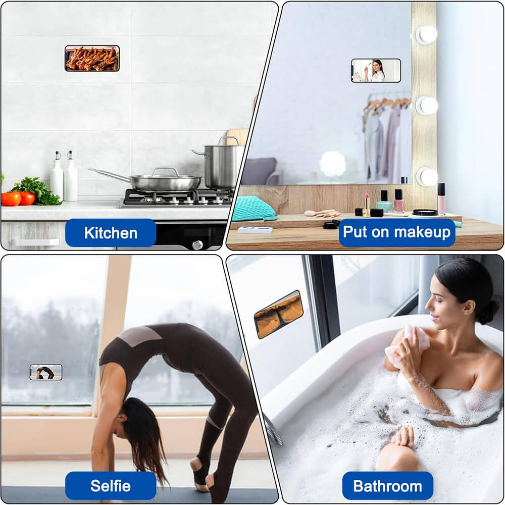 Techsuit Phone Holder Αξεσουάρ Στερέωσης Κινητού με Ενσωματωμένες Βεντούζες - Blue