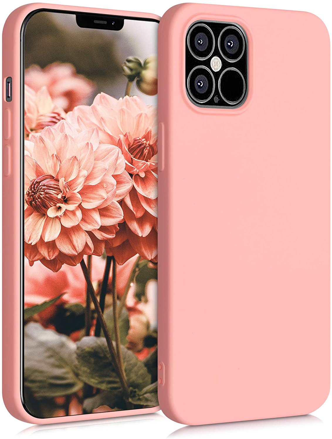KW iPhone 12 Pro Max Θήκη Σιλικόνης Rubberized TPU - Light Pink Matte - 52714.123