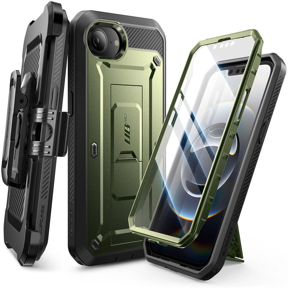 Supcase iPhone 16e Unicorn Beetle Pro Σκληρή Θήκη με Προστασία Οθόνης και Stand - 
