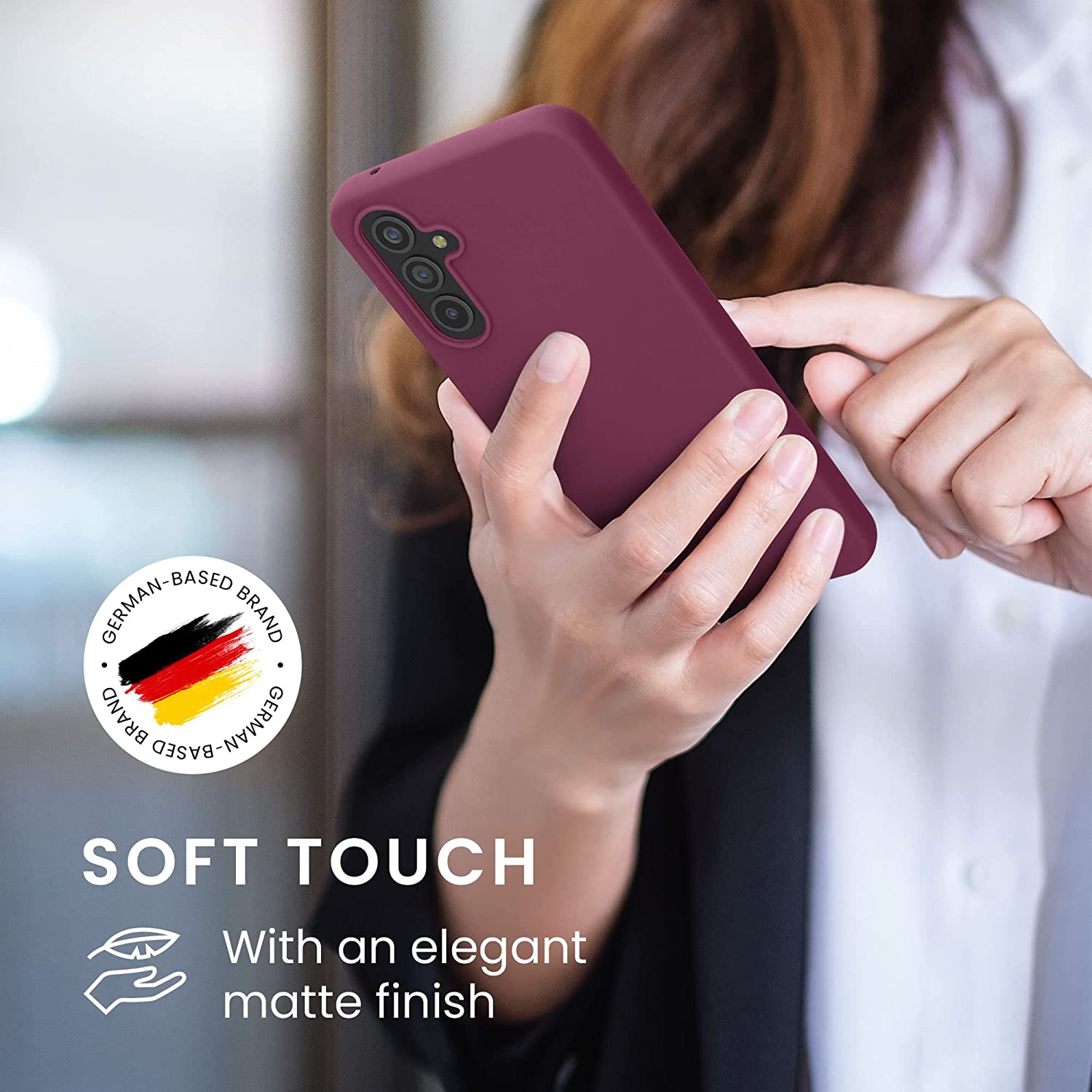 KW Samsung Galaxy A54 5G Θήκη Σιλικόνης TPU - Bordeaux Purple - 60796.187