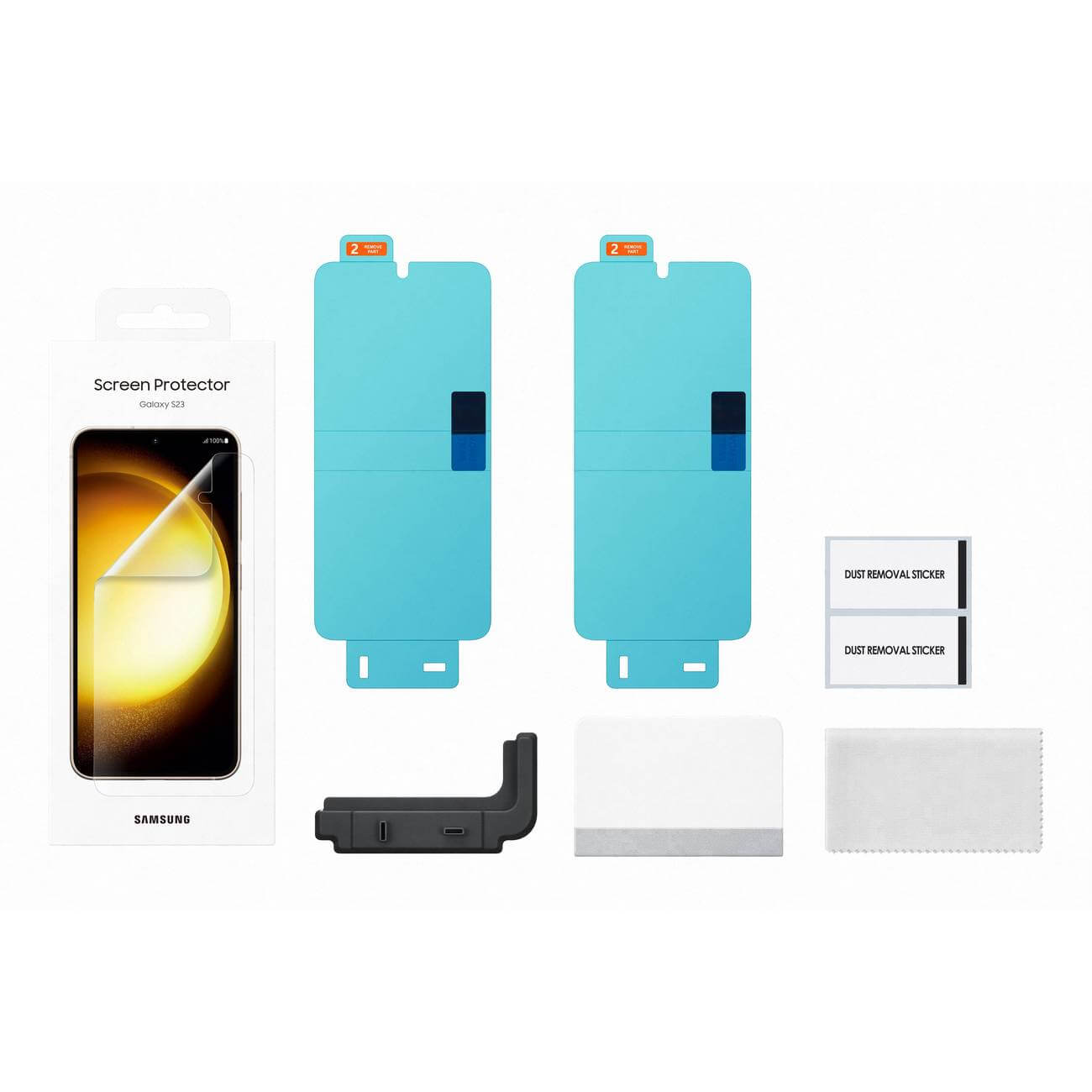 Samsung Screen Protector Samsung Galaxy S23 Προστατευτική Μεμβράνη Οθόνης - 2 Τεμάχια - Διάφανη - EF - US911CTEGWW