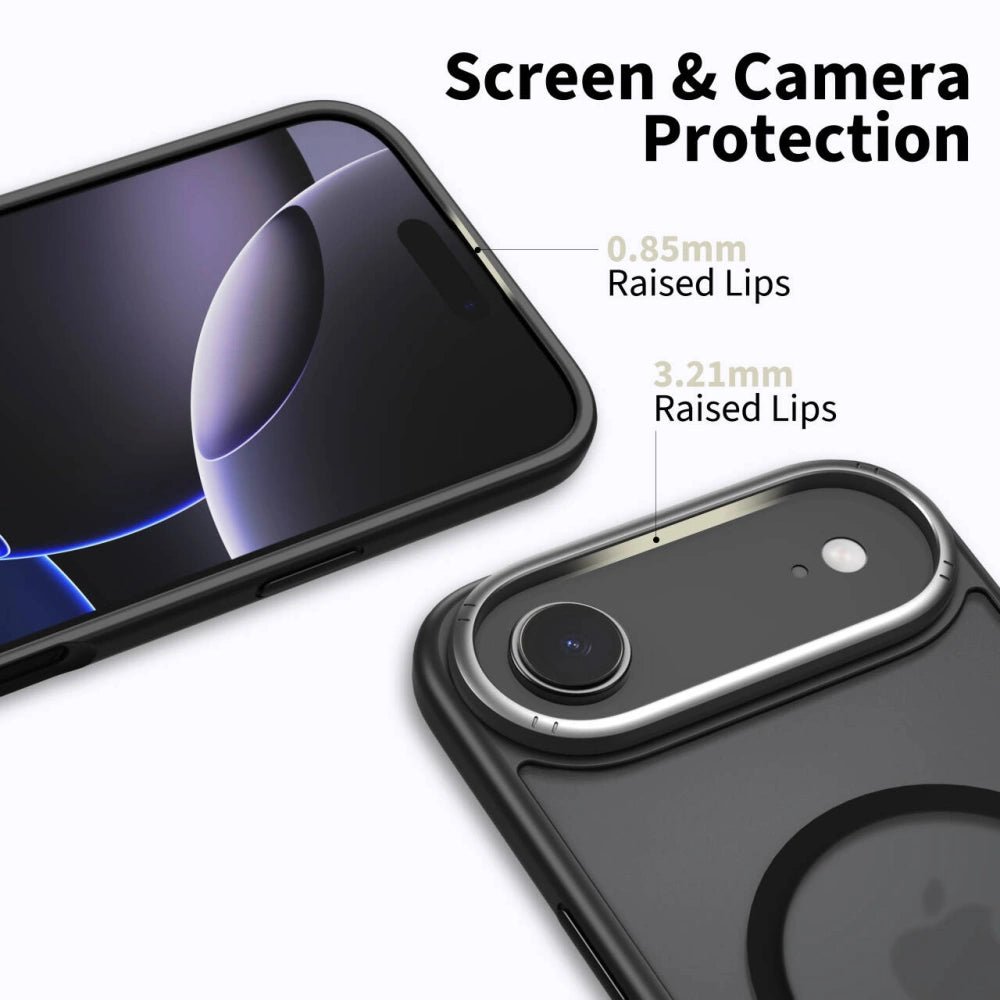 Tech - Protect iPhone Air MagEdge - Σκληρή Θήκη με Πλαίσιο Σιλικόνης και MagSafe - Matte Black / Gunmetal