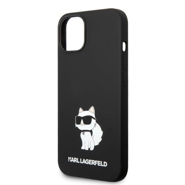 Karl Lagerfeld iPhone 15 Plus / 14 Plus Silicone Choupette Θήκη Σιλικόνης - Black - KLHCP14MSNCHBCK
