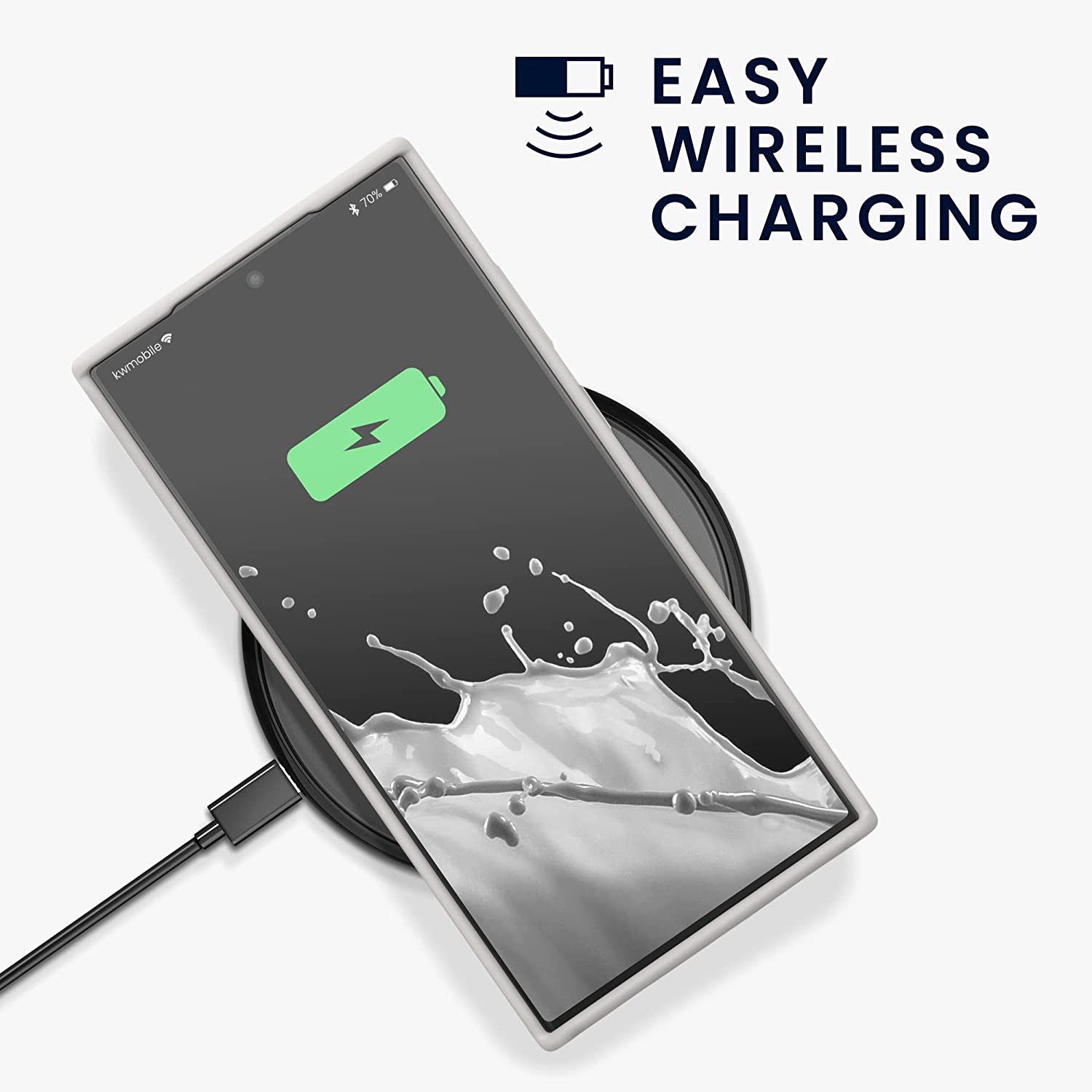 KW Samsung Galaxy S23 Ultra Θήκη Σιλικόνης Rubberized TPU - Matte White - 60275.48