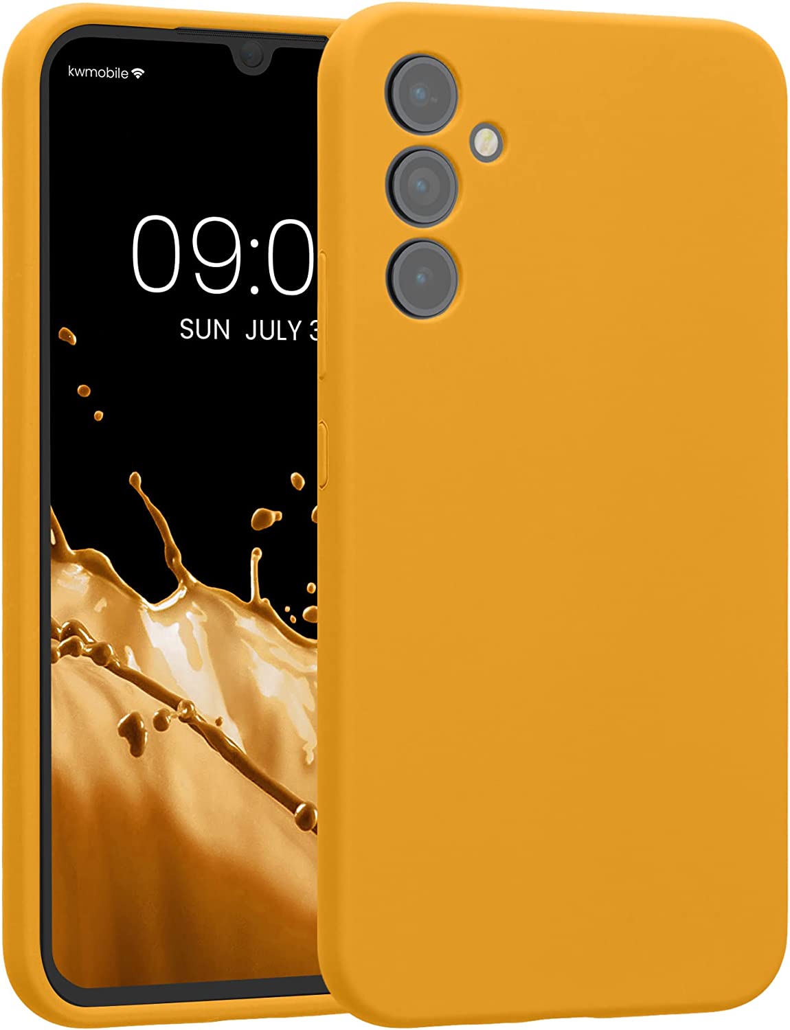 KW Samsung Galaxy A34 5G Θήκη Σιλικόνης Rubber TPU - Mango - 60807.191