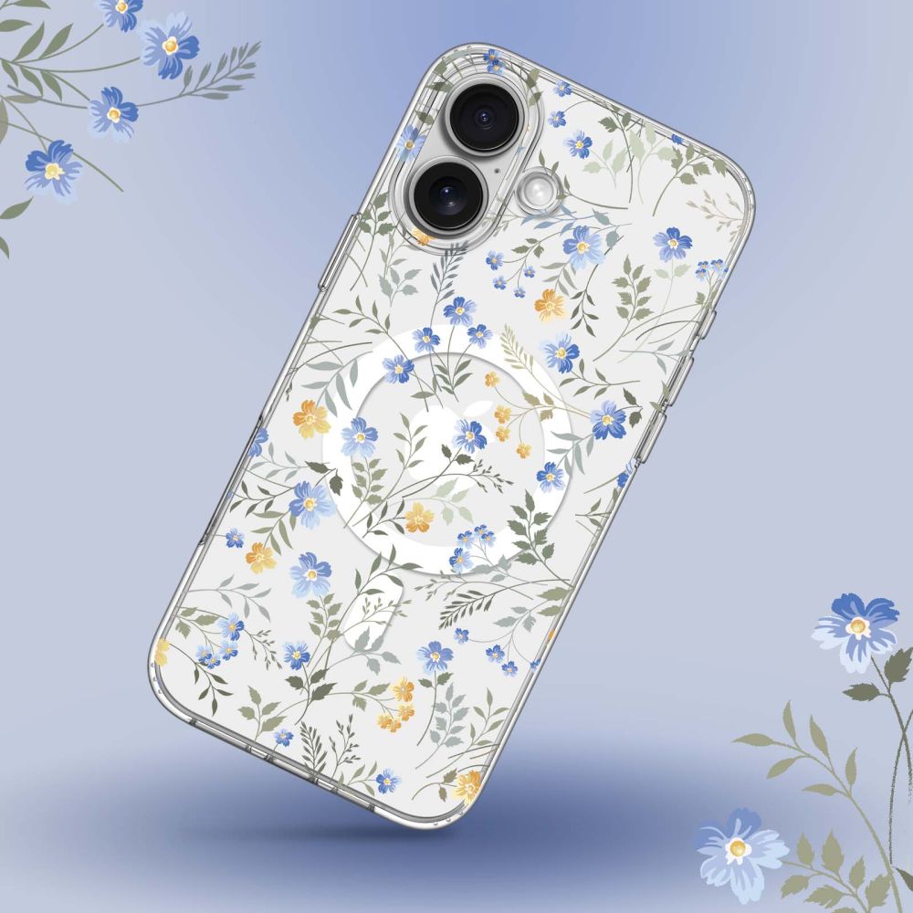 Tech - Protect iPhone 16 MagMood - Σκληρή Θήκη με Πλαίσιο Σιλικόνης και MagSafe - Spring Flowers