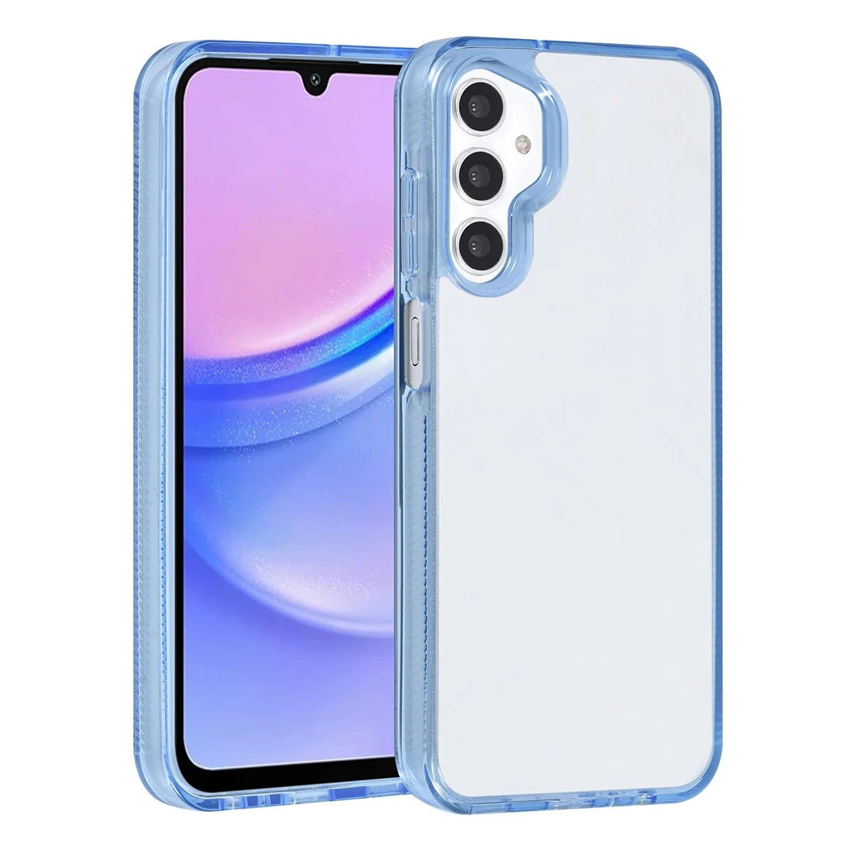 Tuniq Samsung Galaxy A15 4G / A15 5G - Σκληρή Θήκη με Πλαίσιο Σιλικόνης - Ημιδιάφανο Μπλε / Διάφανο