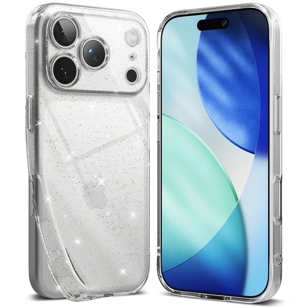 Ringke iPhone 17 Pro - Air Λεπτή Θήκη Σιλικόνης - Glitter / Clear