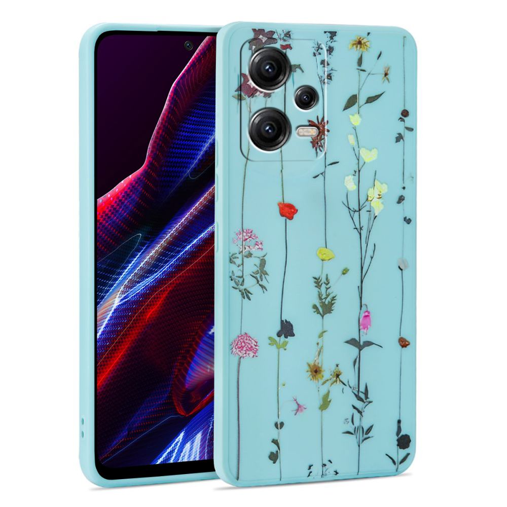 Tech - Protect Xiaomi Redmi Note 12 5G / Poco X5 5G Icon Θήκη Σιλικόνης Rubber TPU - Garden Blue