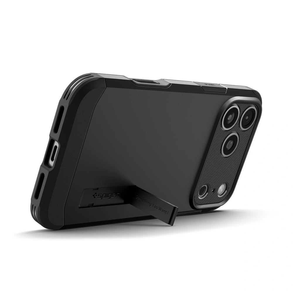 Spigen iPhone 17 Pro - Tough Armor T Mag - MagSafe Σκληρή Θήκη με Πλαίσιο Σιλικόνης και Σταντ - Black