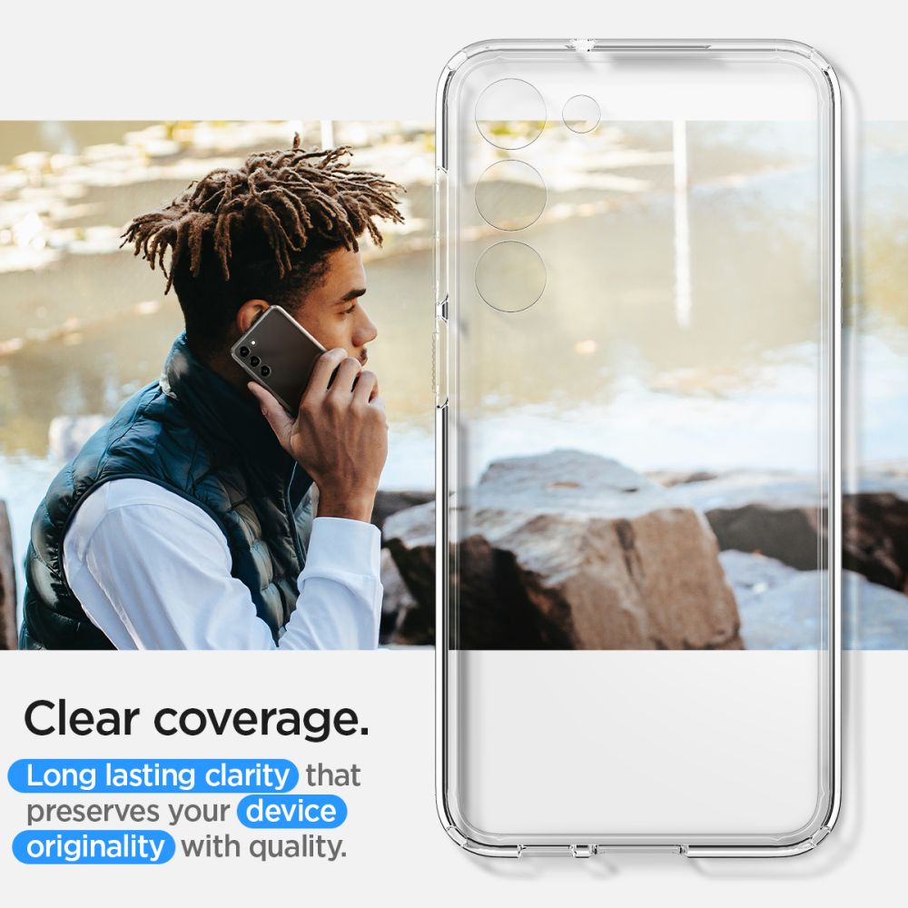 Spigen Samsung Galaxy S23 Σκληρή Θήκη με Πλαίσιο Σιλικόνης Ultra Hybrid - Crystal Clear
