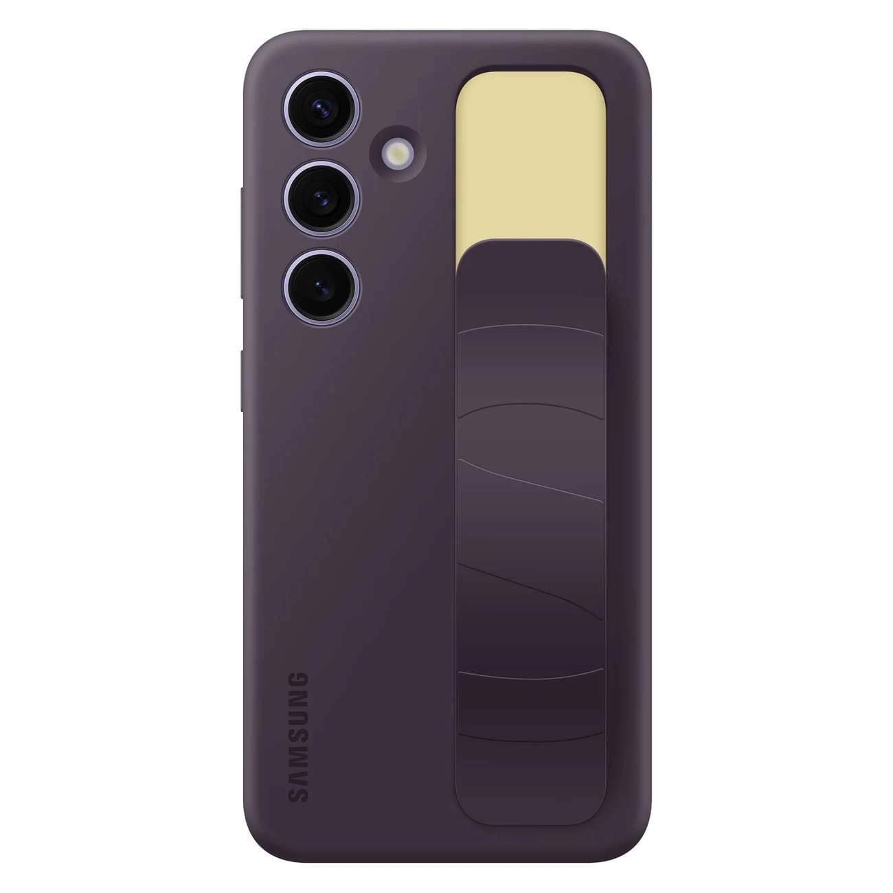 Samsung Standing Grip - Samsung Galaxy S24 Θήκη Σιλικόνης με Finger Holder / Stand - Dark Violet - EF - GS921CEEGWW