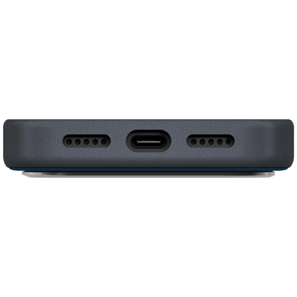 Uniq iPhone 17 Pro - Lyden DS - Σκληρή Θήκη με Επένδυση Συνθετικού Δέρματος και MagSafe - Blue
