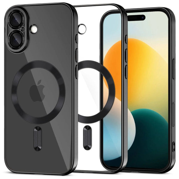 Tech - Protect iPhone 17 MagFlex - Θήκη Σιλικόνης TPU με MagSafe - Διάφανη / Shiny Black