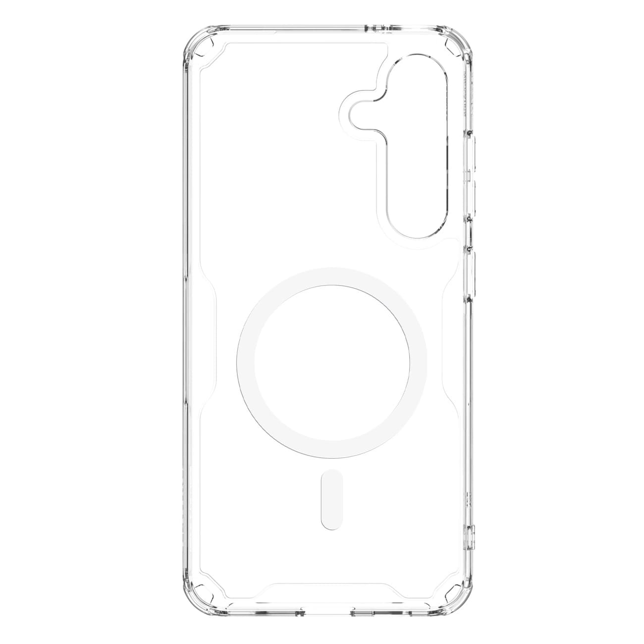 Nillkin Samsung Galaxy S24 Nature Pro Magnetic - Σκληρή Θήκη με Πλαίσιο Σιλικόνης και MagSafe - Διάφανη / White