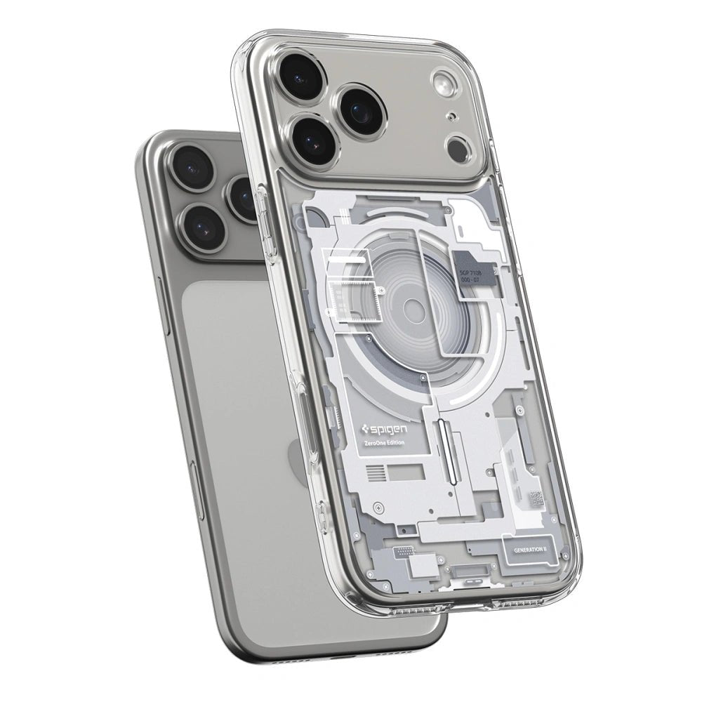 Spigen iPhone 17 Pro Max - Ultra Hybrid Mag - Σκληρή Θήκη με Πλαίσιο Σιλικόνης Και MagSafe - Zero One White