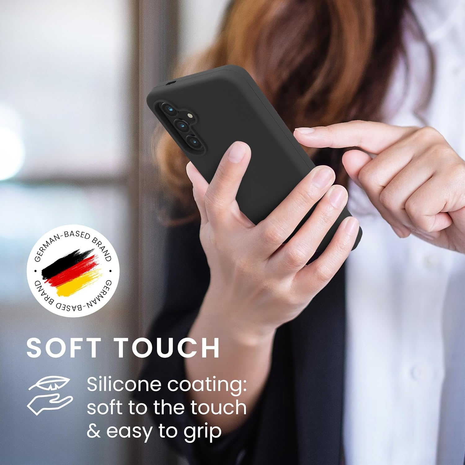 KW Samsung Galaxy S24 FE Θήκη Σιλικόνης Rubberized TPU - Dark Grey