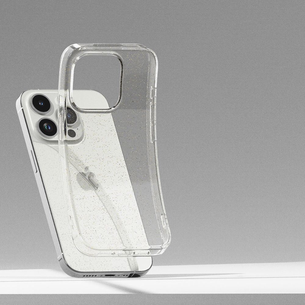 Ringke iPhone 15 Pro Max Air Ultra Thin TPU Case Λεπτή Θήκη Σιλικόνης - Glitter - Διάφανη
