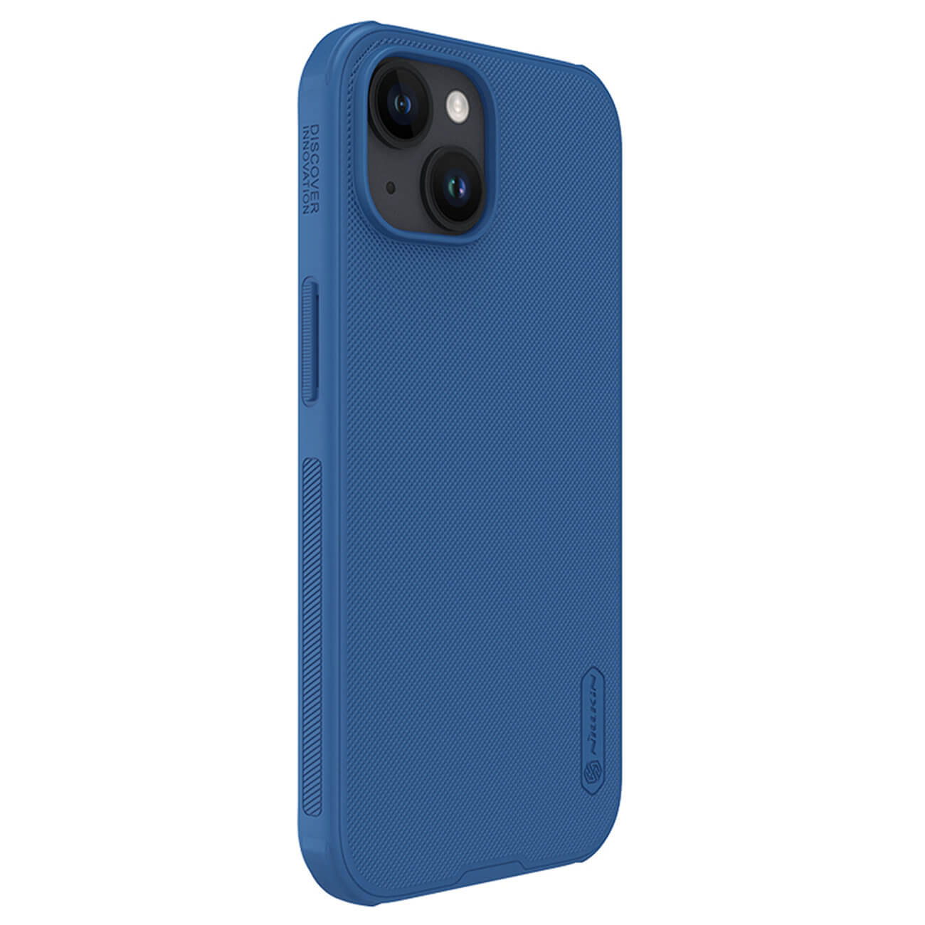 Nillkin iPhone 15 Super Frosted Shield Pro Σκληρή Θήκη με Πλαίσιο Σιλικόνης - Blue