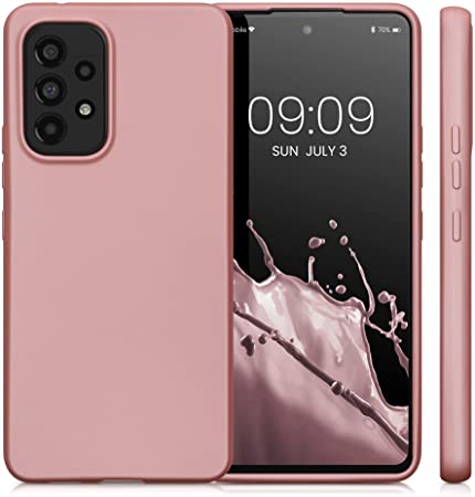 KW Samsung Galaxy A53 5G Θήκη Σιλικόνης TPU - Metallic Rose Gold - 57958.31