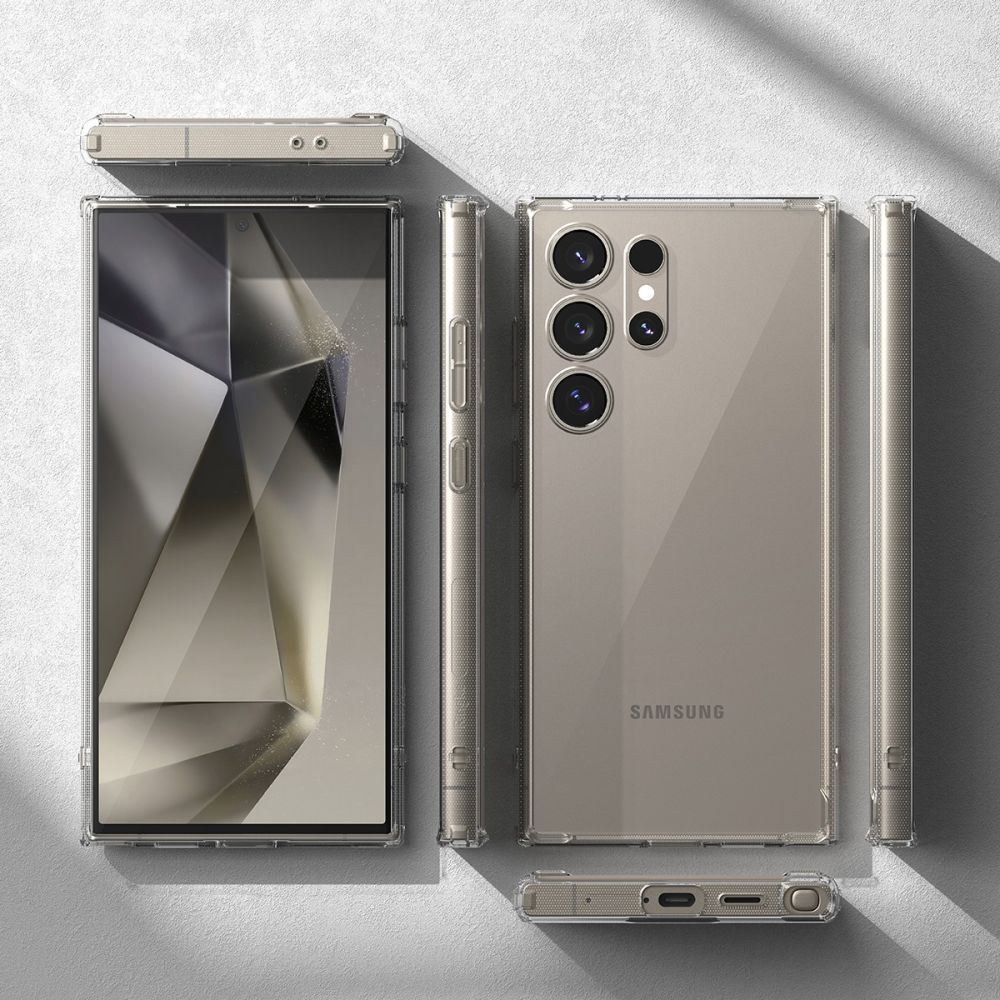 Ringke Samsung Galaxy S24 Ultra Fusion Σκληρή Θήκη με Πλαίσιο Σιλικόνης - Διάφανη