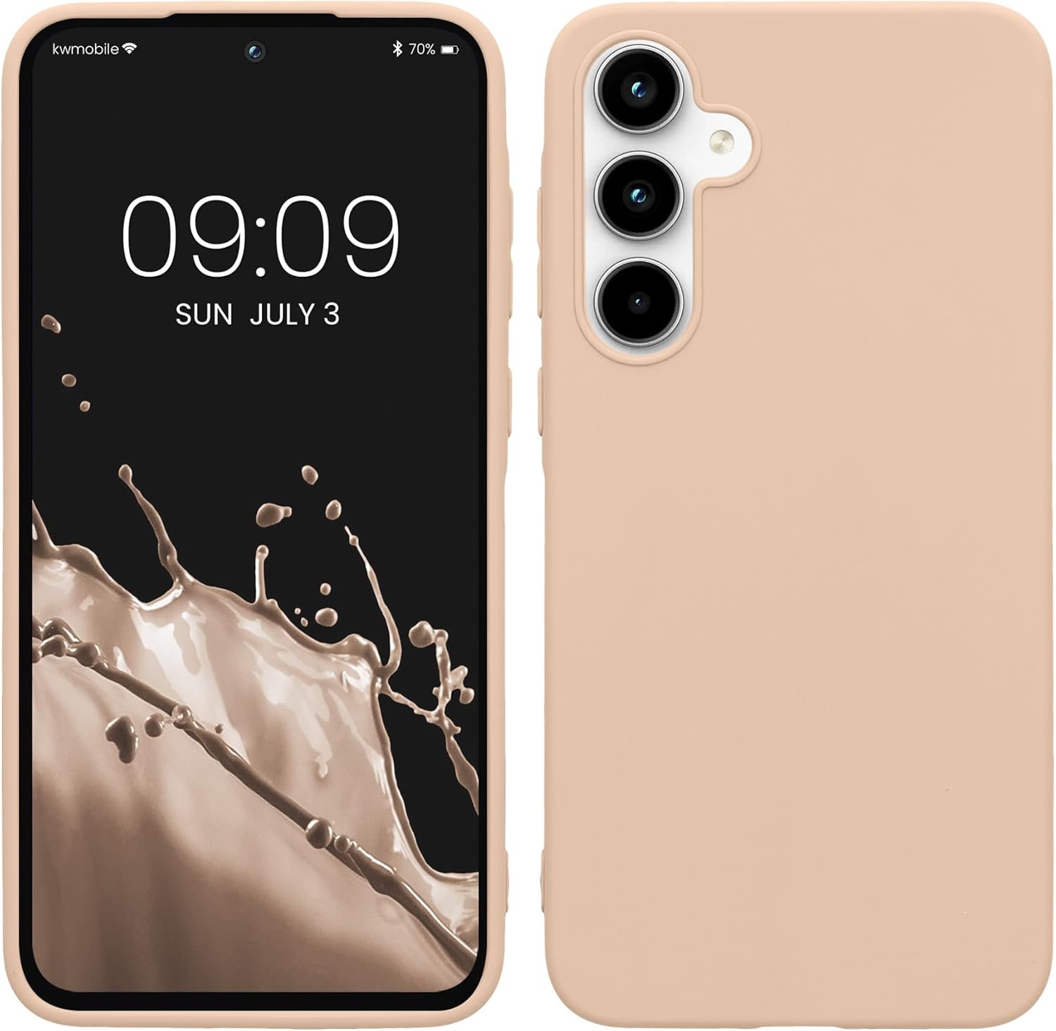 KW Samsung Galaxy A35 5G Λεπτή Θήκη Σιλικόνης TPU - Coconut Swirl
