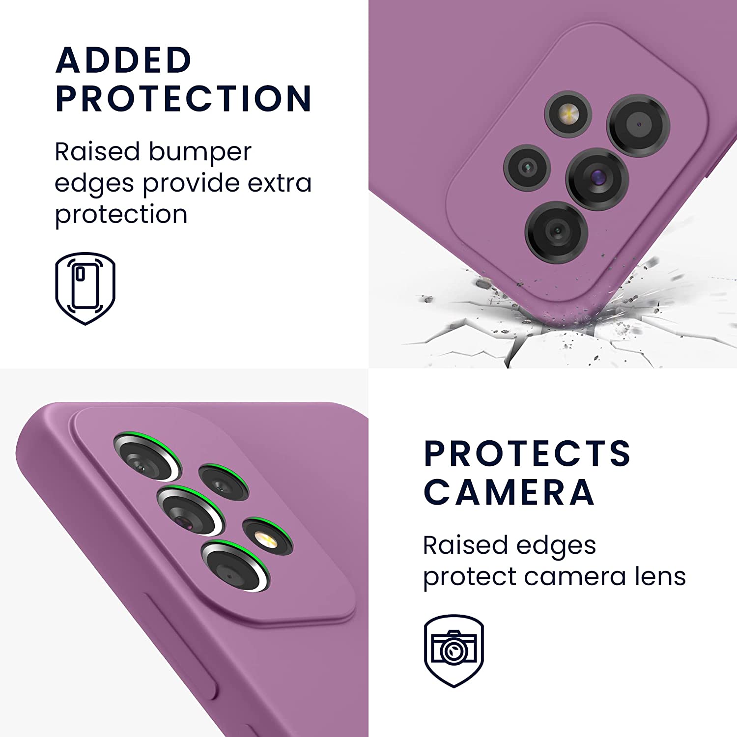 KW Samsung Galaxy A53 5G Θήκη Σιλικόνης Rubber TPU - Orchid Purple - 57835.235