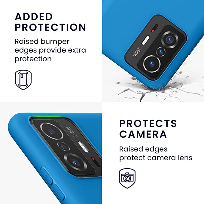 KW Xiaomi 11T / 11T Pro Θήκη Σιλικόνης TPU - Caribbean Blue - 56245.224