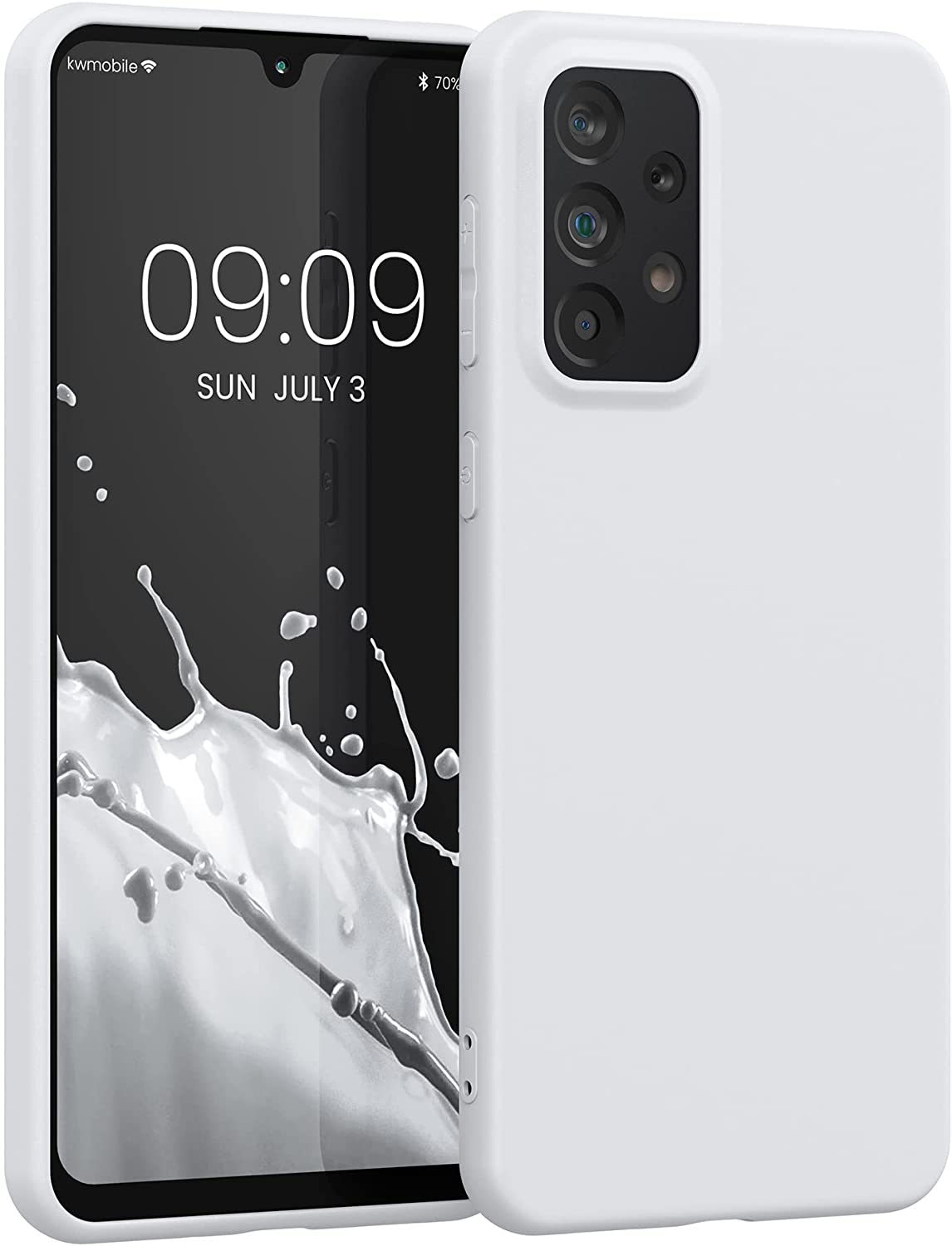 KW Samsung Galaxy A33 5G Θήκη Σιλικόνης TPU - White Matte - 57806.48
